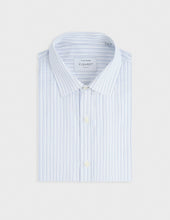 Chemise classique rayée bleue