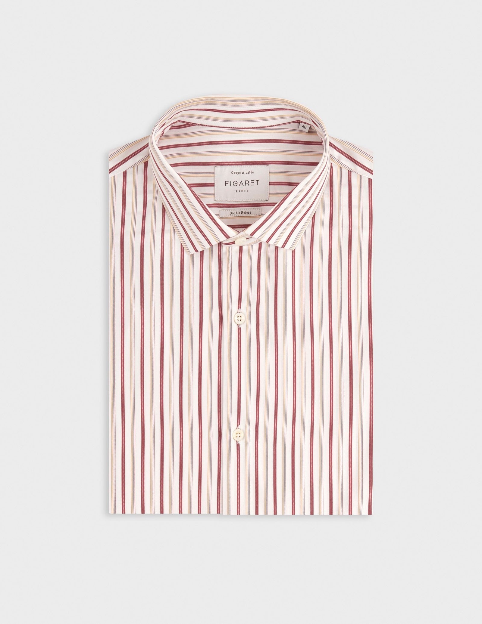 Chemise Ajust E Ray E Bordeaux