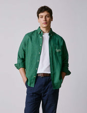 Chemise Gabriel en lin vert