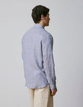 Chemise Gaspard En Lin Ray Bleu