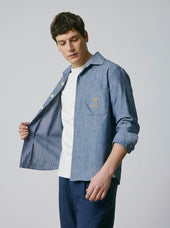 Chemise Mixte Gu Thary Bleue