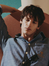 Chemise Mixte Gu Thary Bleue