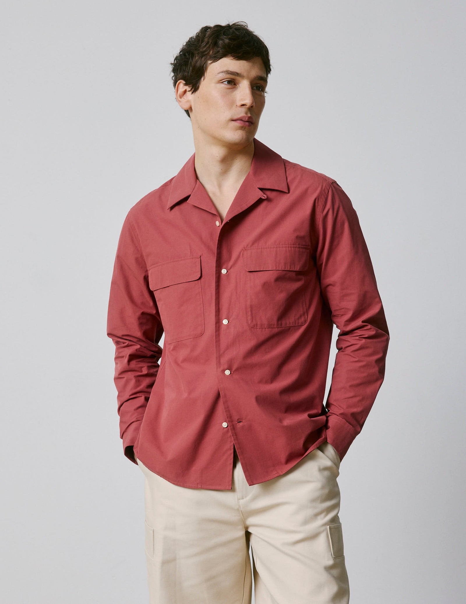 Burgundy Ivano shirt