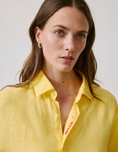 Chemise Mixte Je T Aime En Lin Jaune