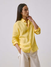 Chemise Mixte Je T Aime En Lin Jaune