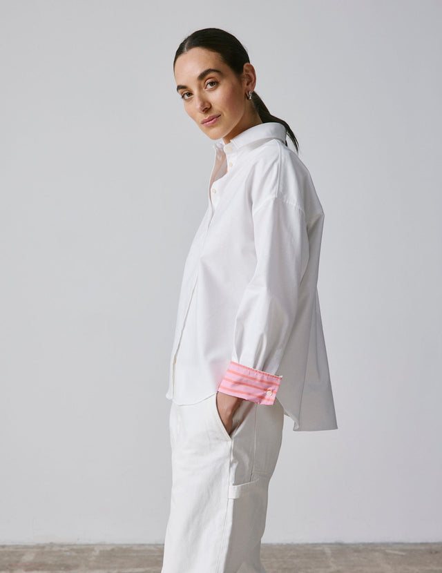 White oversized Lizandra shirt