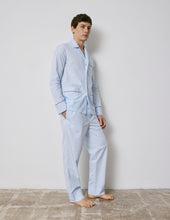 Pyjama Louis En Popeline Bleue Brod E Je T Aime
