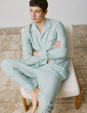 Pyjama Louis En Coton Et Lin Ray Vert