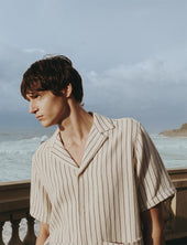 Chemise Luz écrue rayée