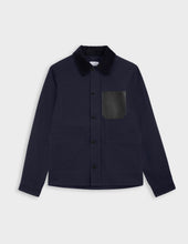 Mael navy cotton canvas overshirt