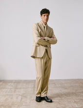 Veste De Costume Marlon En Laine Vierge Beige