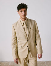 Veste De Costume Marlon En Laine Vierge Beige