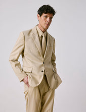 Veste De Costume Marlon En Laine Vierge Beige