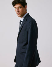 Veste De Costume Marlon En Laine Vierge Marine