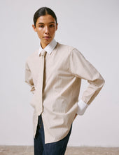 Chemise Math A Gorge Cach E Ray E Beige