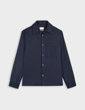 Surchemise Nael En Laine Vierge Et Cachemire Bleu Marine
