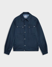 Blouson Aviateur Nelson En Canvas De Coton Marine