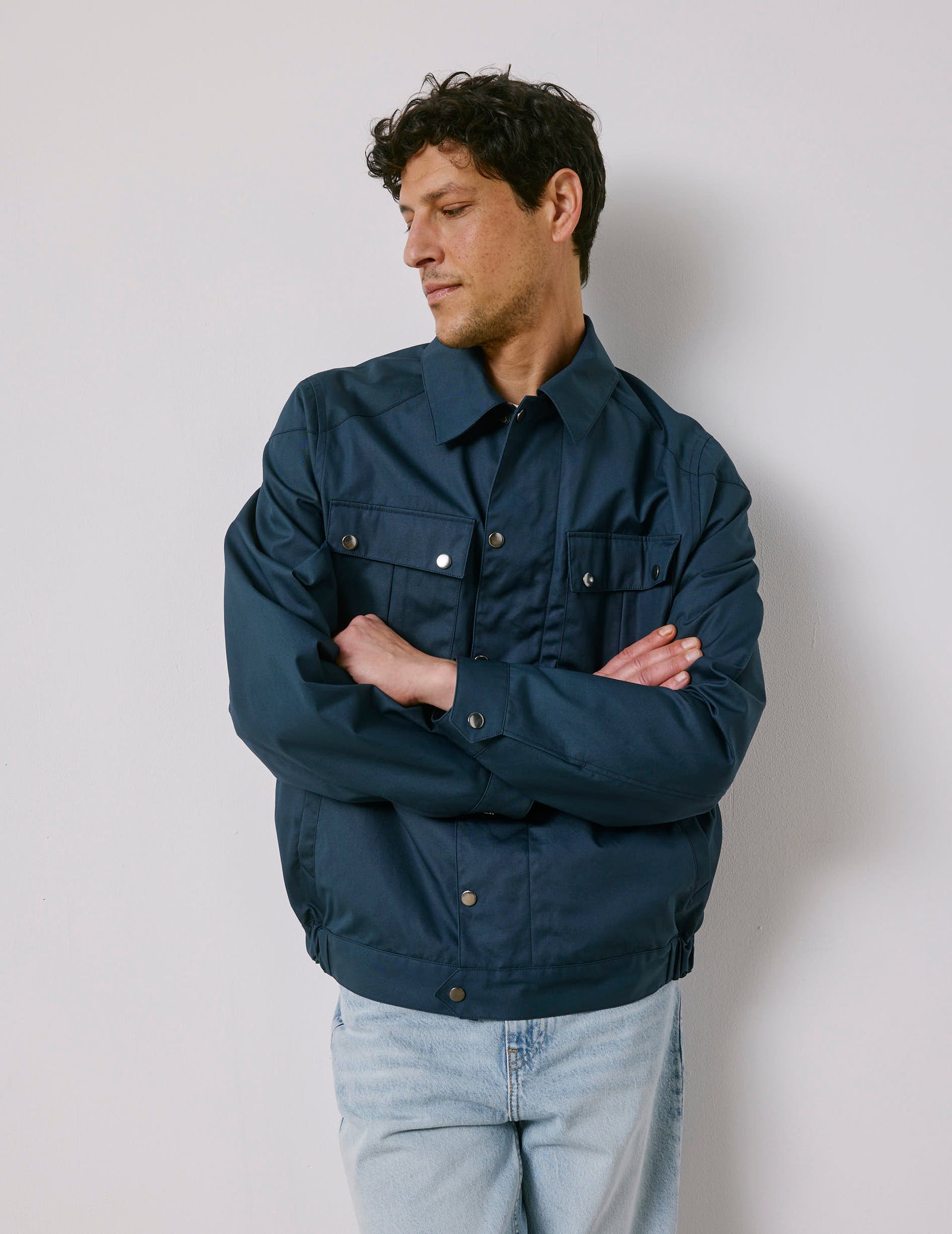 Nelson Bomber Jacket In Cotton Canvas