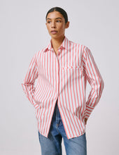 Chemise Nesrine rayée corail