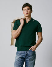 Polo Nick Manches Courtes En Coton Vert