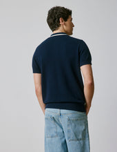 Polo Nick En Coton Marine