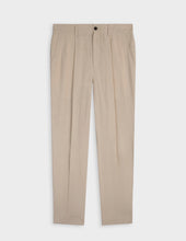 Pantalon Nicola En Lin Beige Clair