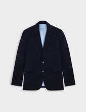 Blazer Nikos En Twill De Laine Vierge Marine
