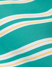 Nina striped green poplin shorts
