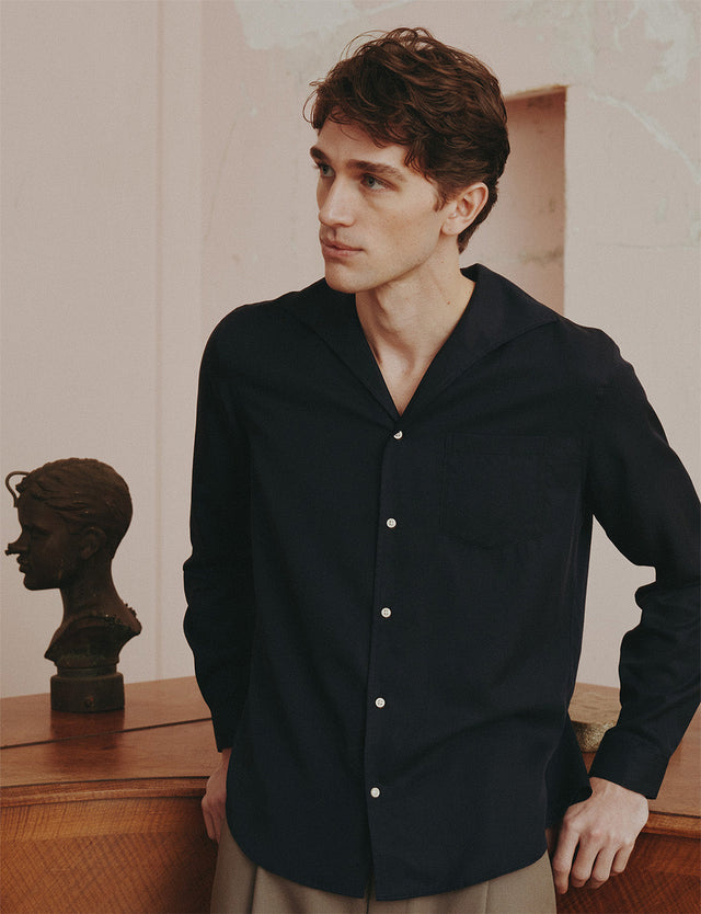 Chemise Noé bleu marine