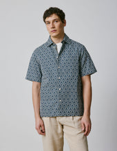 Chemise Nolhann Manches Courtes Imprim E Bleue
