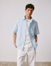 Chemise Nolhann En Lin Bleu Clair
