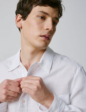 Chemise Popover Normann En Lin Blanc