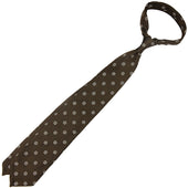 Shibumi Flower Jacquard Silk Tie Hand Rolled