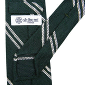 Double Bar Shantung Grenadine Tie Hand Rolled