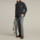 Double Breasted Cashmere And Merino Knitted Jacket In