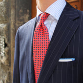 Irish Linen Shoestring Pocket Square White