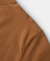 Vintage Long Sleeve Henley Shirt - Orange