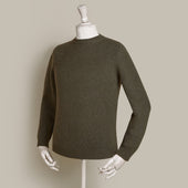 12ply Plain Knit Cashmere Sweater In