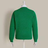 12ply Plain Knit Cashmere Sweater In