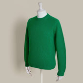 12ply Plain Knit Cashmere Sweater In