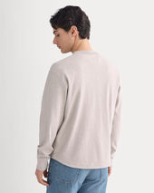Vintage Rib Henley | Heathered Oatmeal