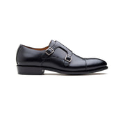 Arnold, Double Monk Strap - Black Hatch-grain | New Age