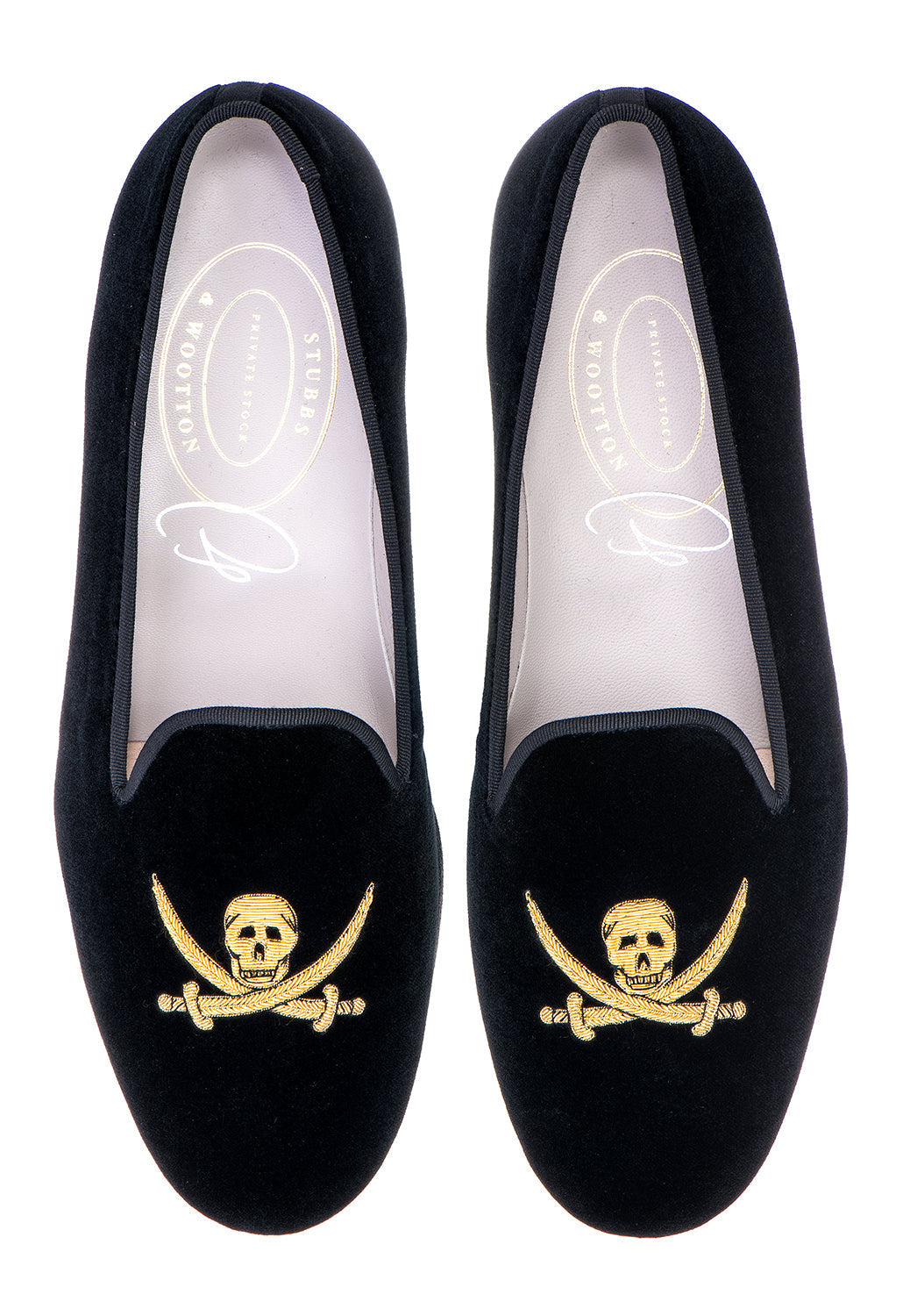 Sparrow Noir Velvet Slipper (Men)