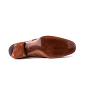 Single Buckle Monk With Straped Short Wing Tip