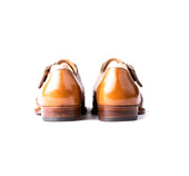 Single Buckle Monk With Straped Short Wing Tip