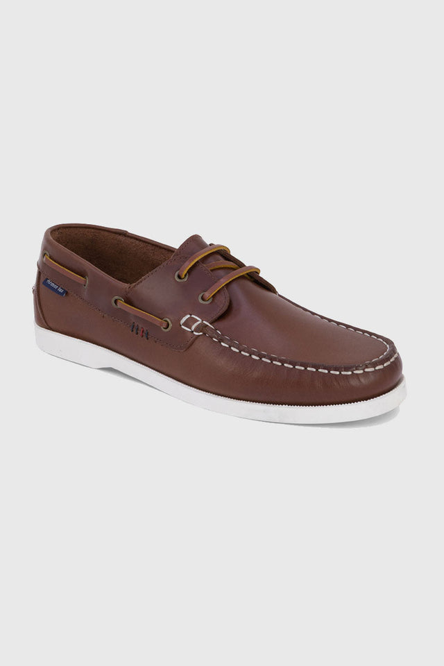 Chaussures bateau Frehel marron - cuir