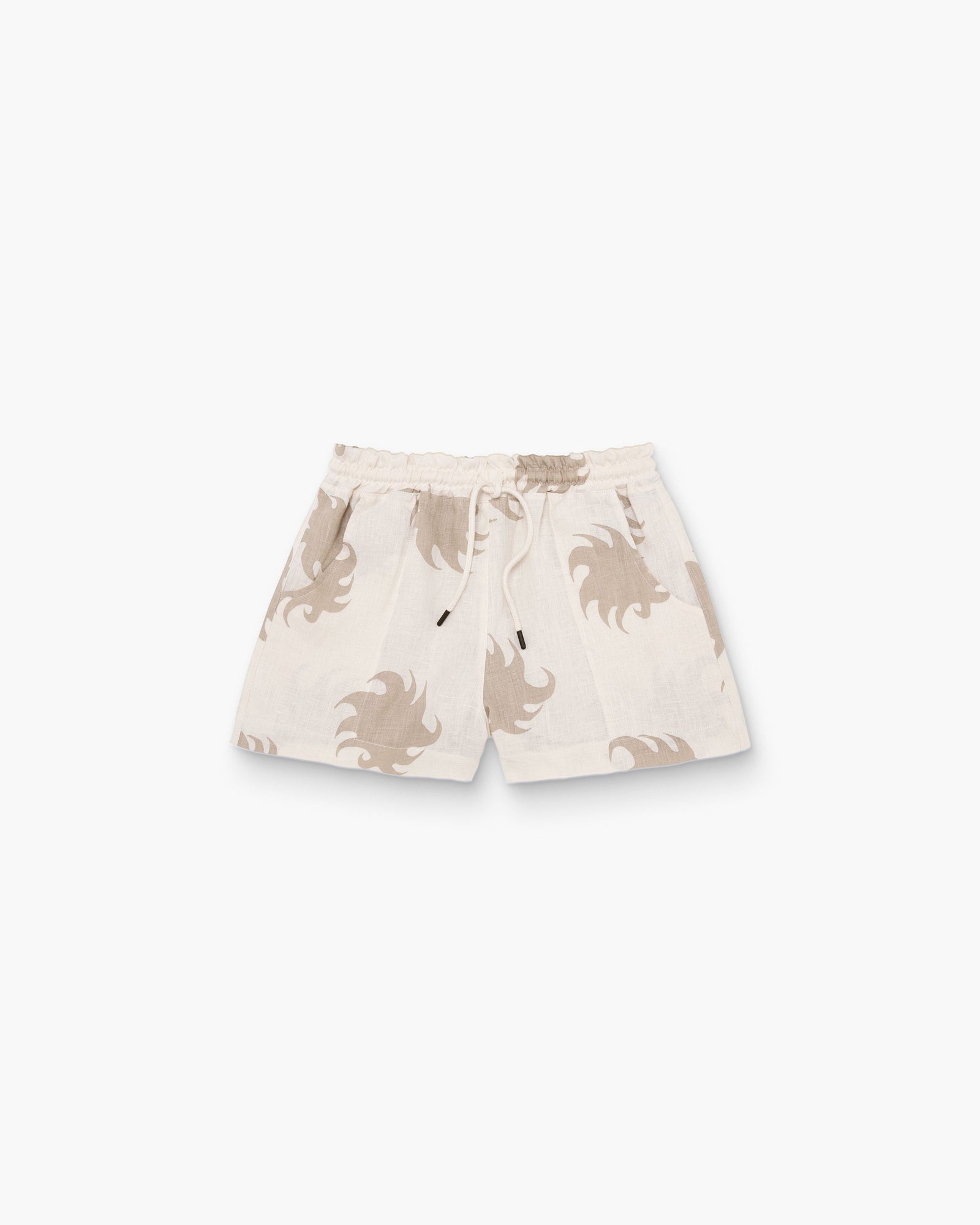 Hazel Ember Drizzle Linen Shorts