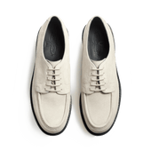 Eugène Golf Derby[Men Beige suede calfskin]