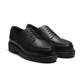 Crepe Sole Eugene Golf Derby [Men Black grained calfskin]