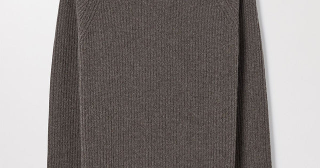Brown Heavy Wool Sweater | 100% Recycled Wool | Asket